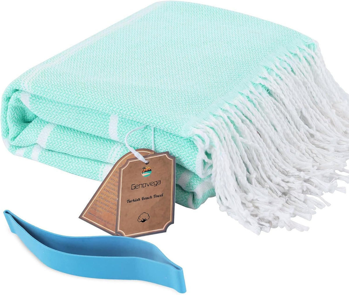 Turkish Beach Pool Towel with Elastic Band Oversized Sand Free Quick Dry Sandproof Cute Compact Lightweighter Thin