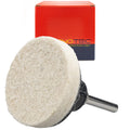 RENOTEC 40 Pcs 2 Inch Wool Disc, Premium Compress Wool, Cleaning & Polishing, on Metal Polishing, 1 Pc Holder Include