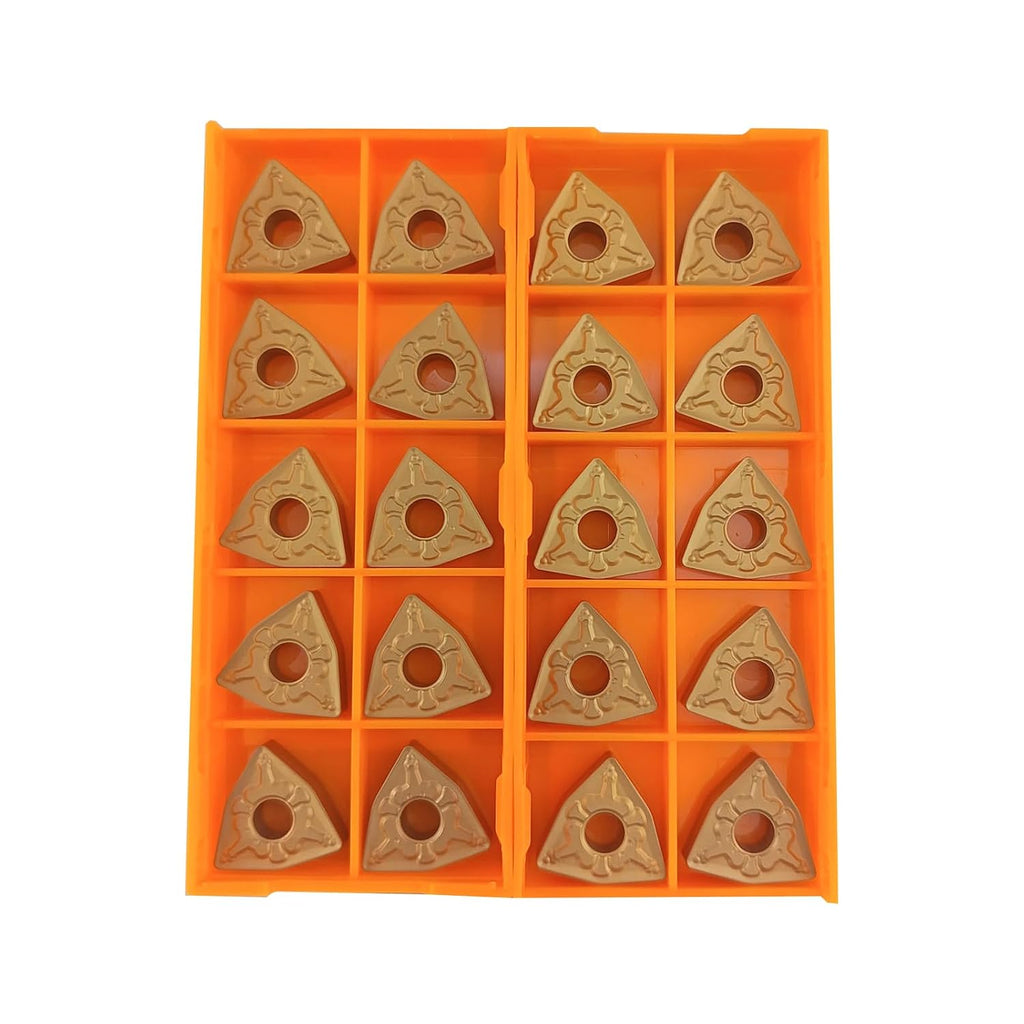 20PCS WNMG432 Lathe Carbide Turning Inserts for Steel WNMG080408-TM-CR8011
