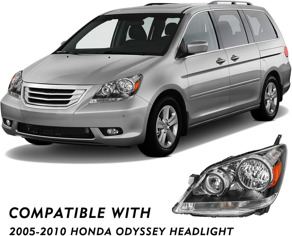 TUSDAR Headlights Fit for 2005-2010 Honda Odyssey Pair