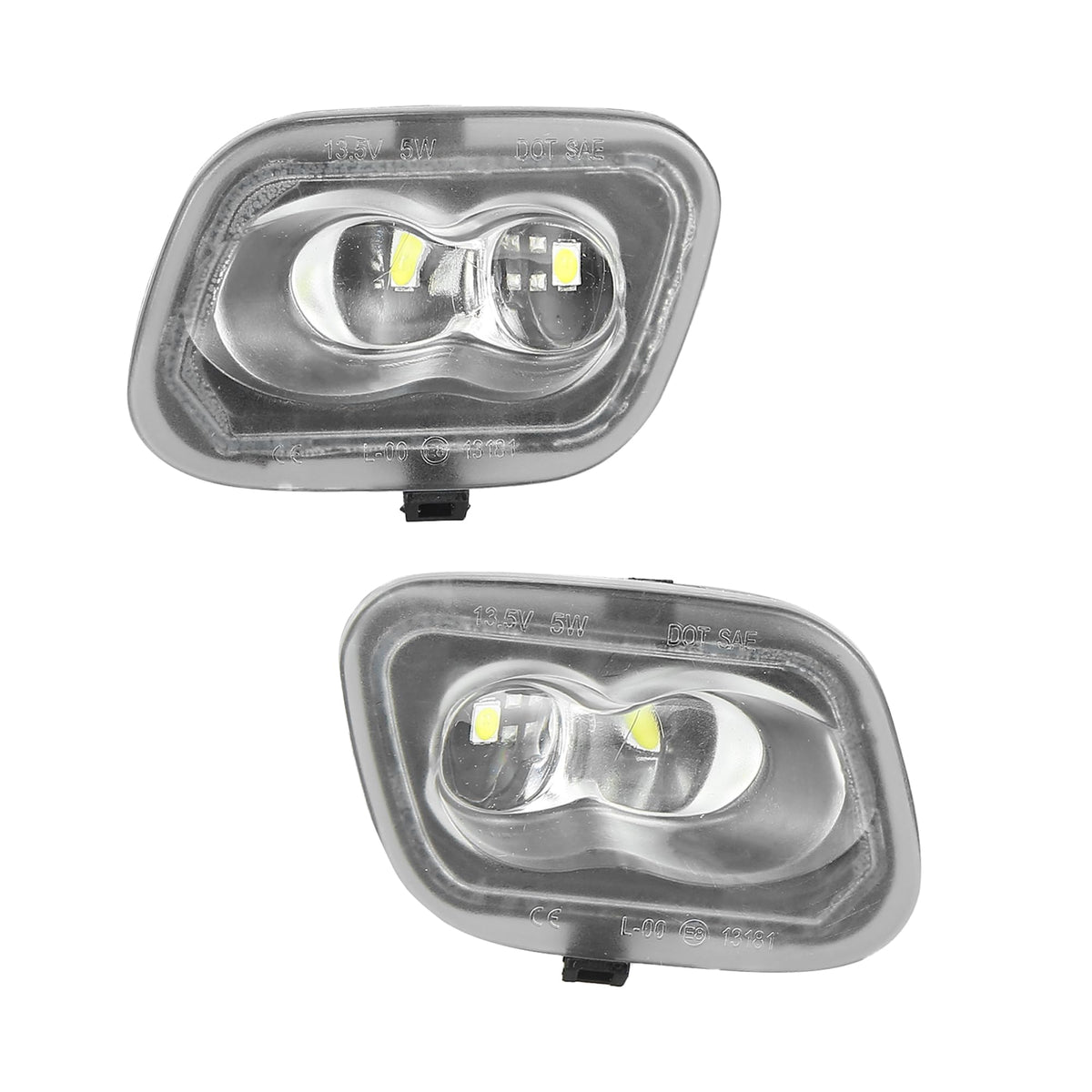 A ABSOPRO Mirror Turn Signal Light FL3Z13B374B Car Accessory for Ford F-150 2015-2018 (Set of 2)