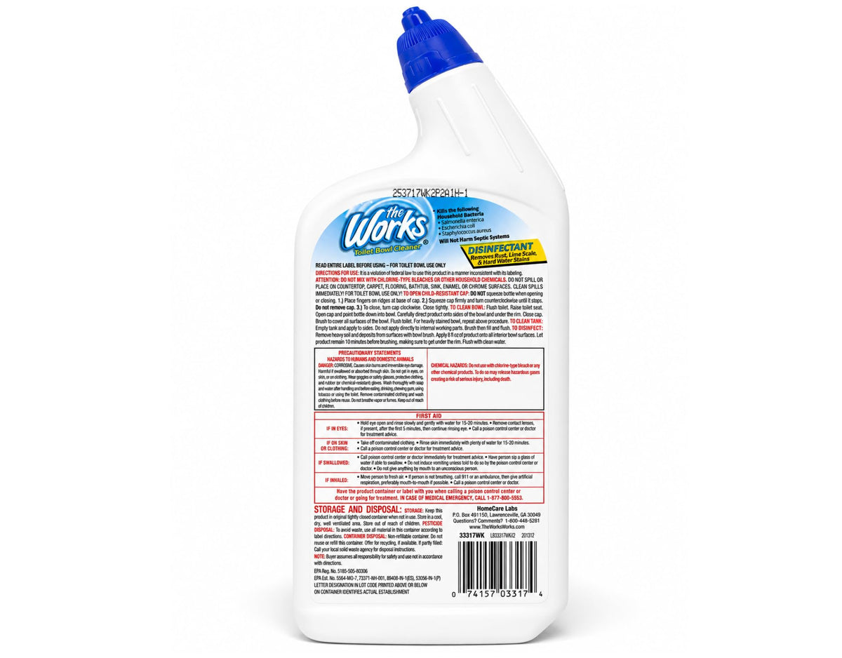 Toilet Bowl Cleaner (2) bottles 24oz each