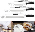 Offset Icing Spatula Set, Stainless Steel Cake Decorating Tools