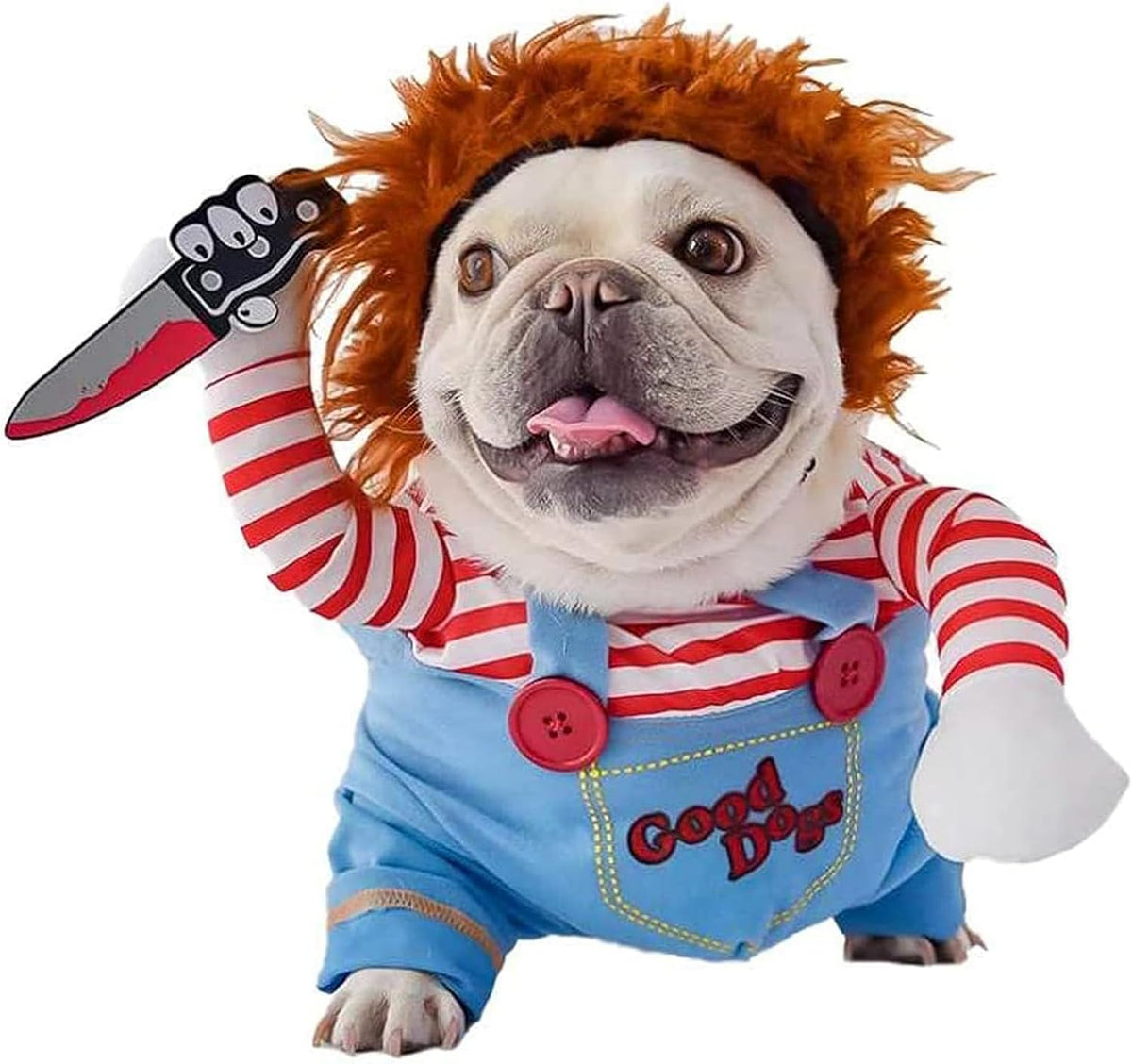 Deadly Doll Pet Costume, Funny Dog Cosplay Halloween Costume