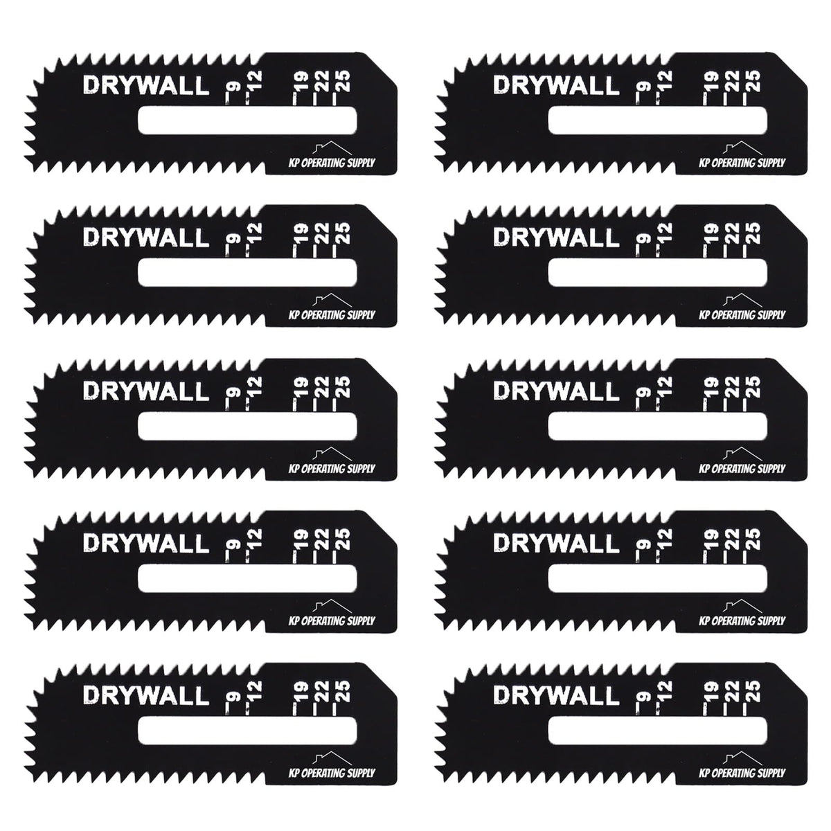KP Operating Supply Drywall Saw Blades for Makita Cut Out Saw, 10 Pack