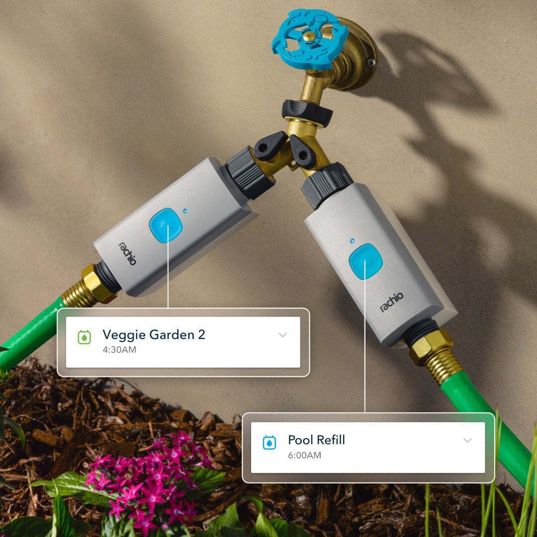 Smart Hose Timer Bundle: Faucet Timer, 2 Valves + 1 WiFi Hub | Bundle & Save, App Control, Quick Install &