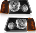 WEELMOTO Headlights for 01-11 Ford Ranger XL/XLT/Edge/Sport/FX4 Level II