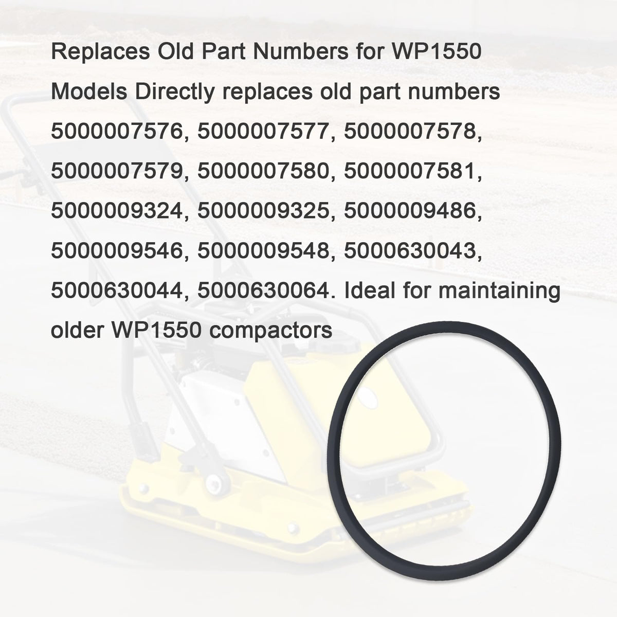 0111158 5000011158 5100044733 Drive Belt for Wacker Neuson WP1540 WP1550