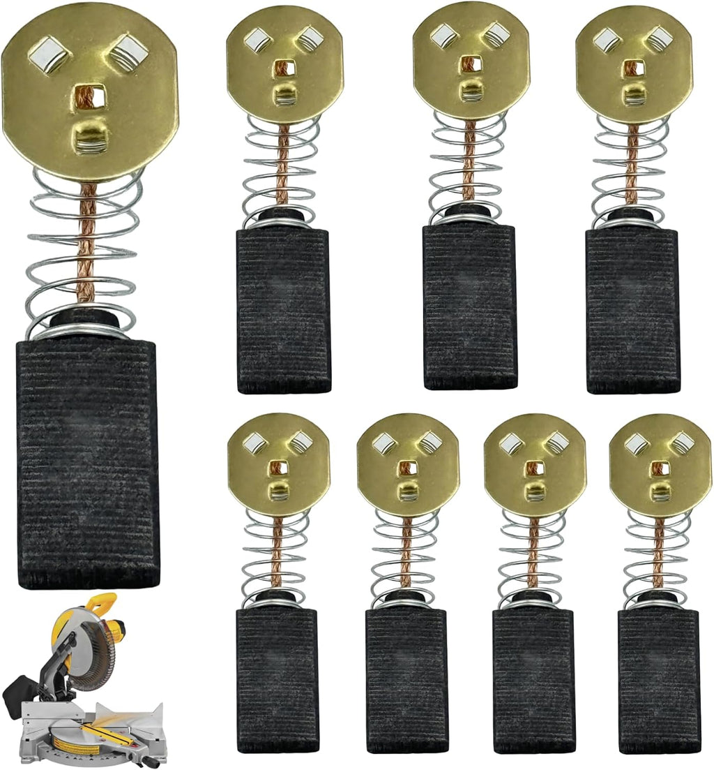 8 Pack 145323-06 Carbon Brushes Compatible with Black & Decker