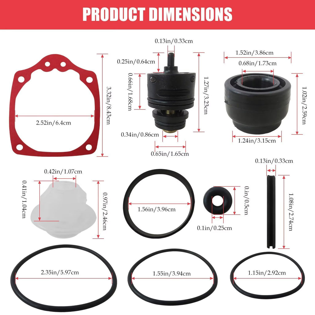 JURENGUDF 904949 Overhaul Kit FN250B Rebuild Kit Compatible with Porter Cable FN250B FN251 Air Nailer Parts