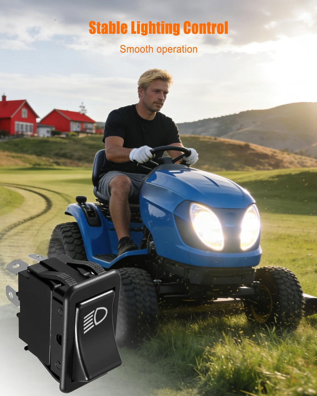 Toggle Rocker Headlight Switch Fit for John Deere Zero Z720E Z730M Z735E