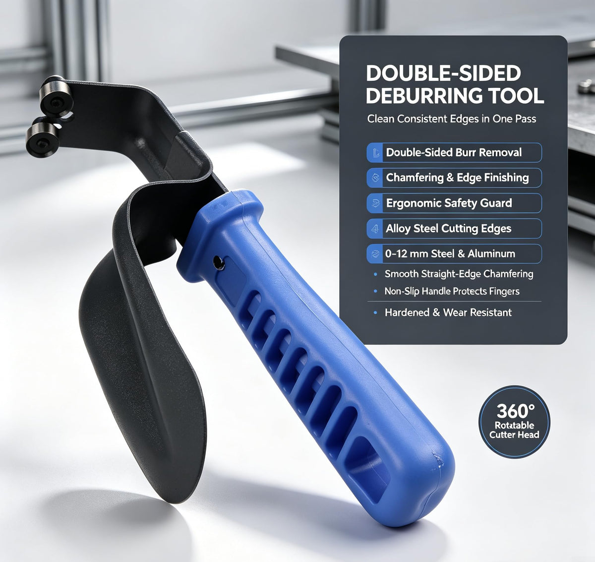 Wrenmor Double Burr Remover DB1000 For Sheet Metal