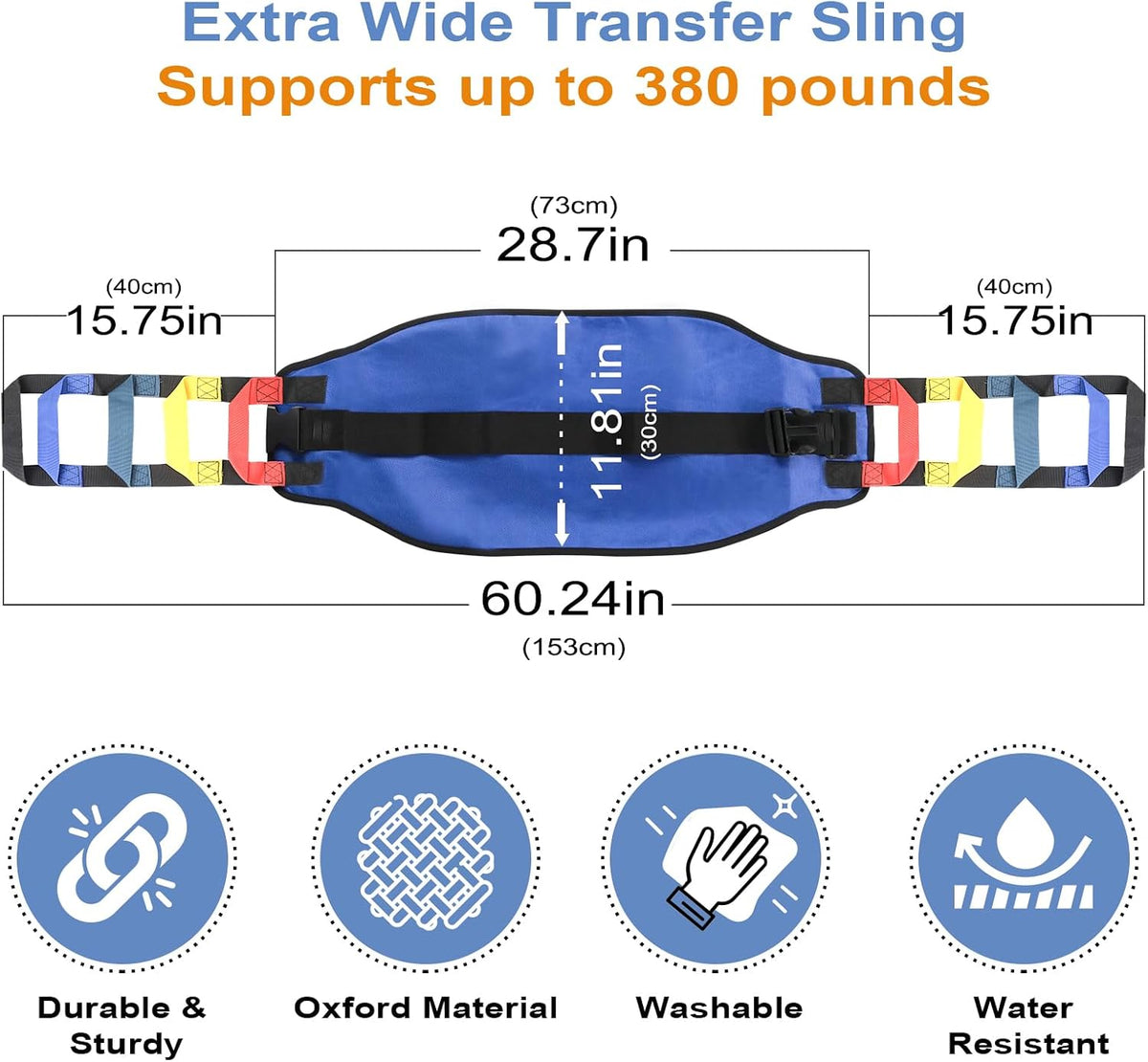 Transfer Sling Transfer Belt for Elderly Gait Belts for Seniors with Handle