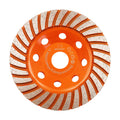 Concrete Diamond Turbo Grinding Cup Wheel,BRSCHNITT 5 inch Diamond Turbo Row Cutting Wheel for Grinding/Polishing/Cleaning Surface Grinding Granite,Concrete,Stone,Cement,Marble