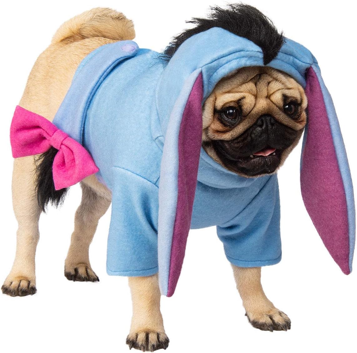 at Party City Disney Winnie the Pooh: Eeyore Pet Costume for For Dogs or Cats by Rubies, Small