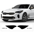 BOGAR TECH DESIGNS Precut for Kia Stinger 2018-2024 Full Headlight Head Light Tint Kit, Dark Smoke