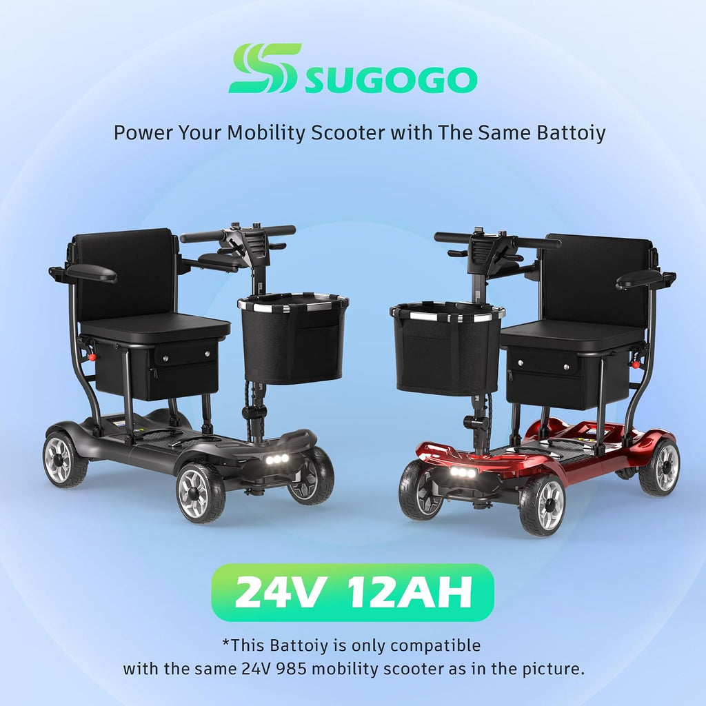 Spare Lithium Battery 24.8V 12AH for YL-985 Mobility Scooters