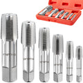 Toolwiz 6Pcs NPT Pipe Tap Set, 1", 3/4", 1/2", 3/8", 1/4", 1/8"