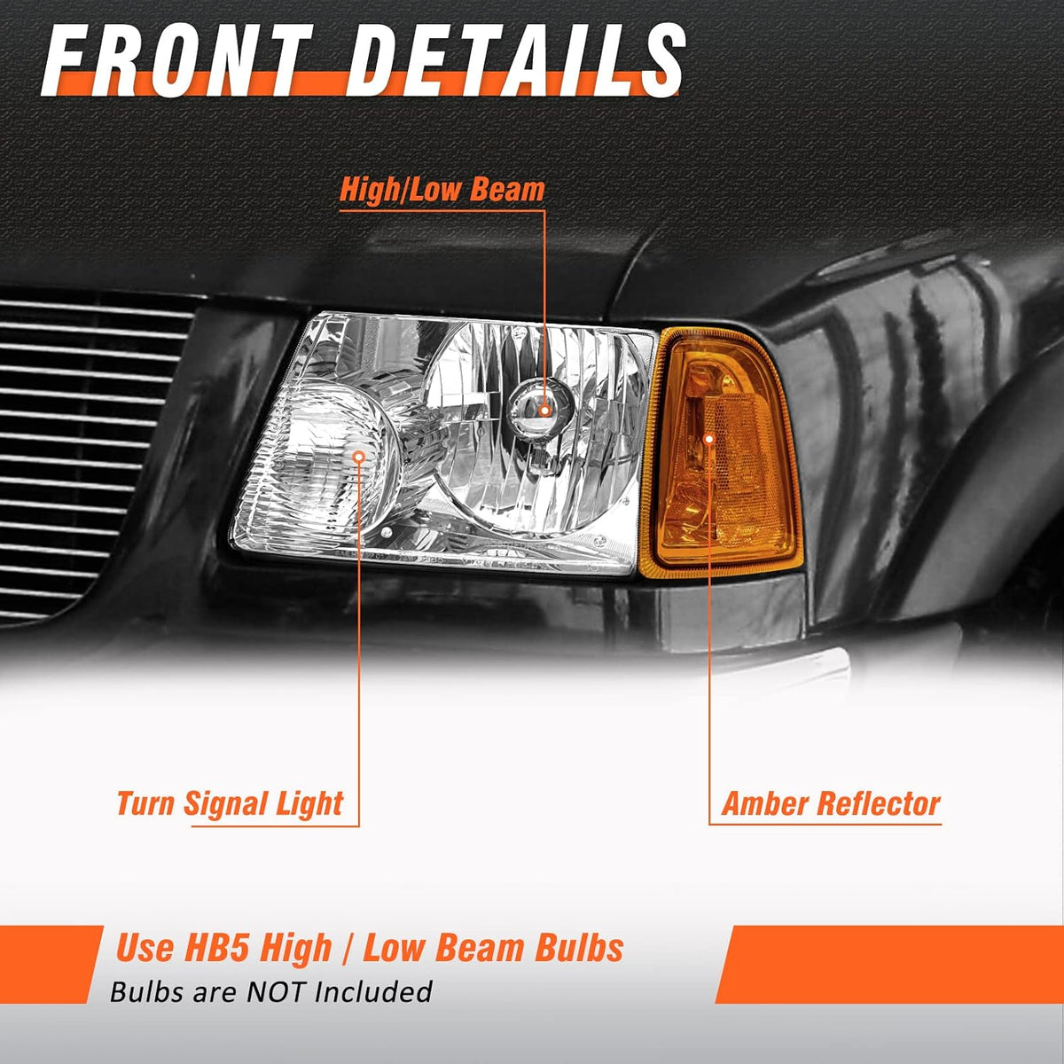 for 2001-2011 Ford Ranger Headlights