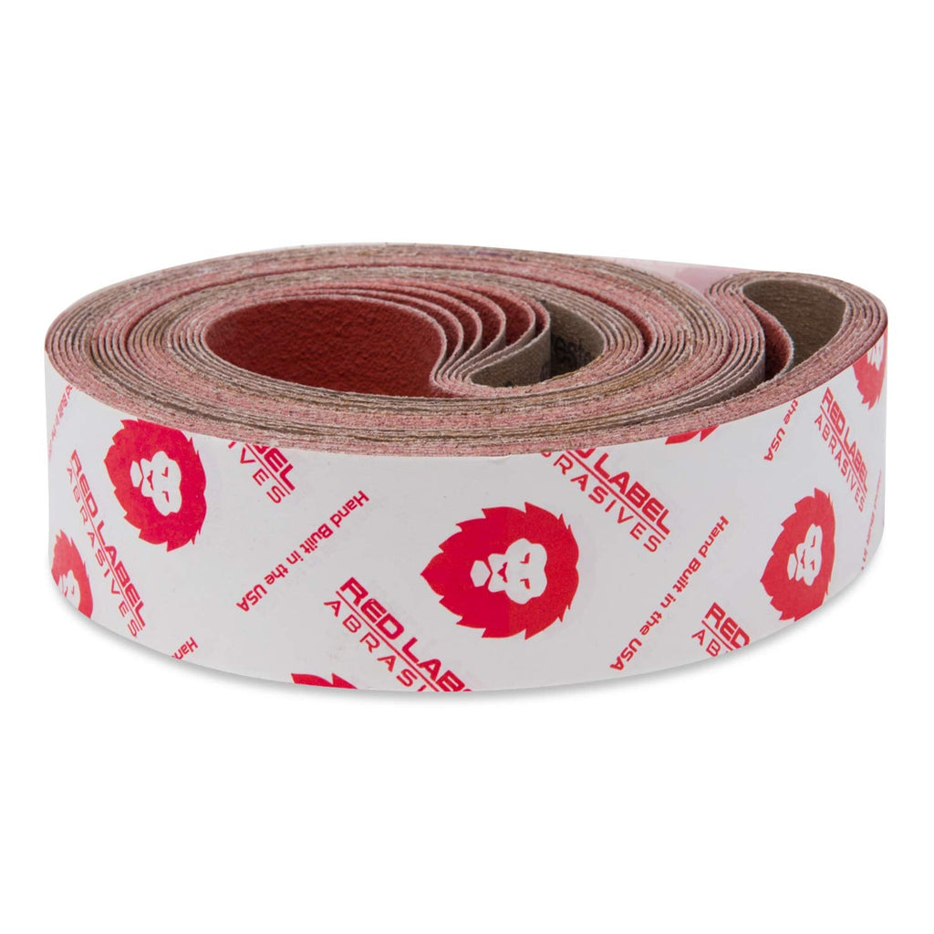Red Label Abrasives 2 X 42 Inch 60 Grit Metal Grinding Ceramic Sanding Belts, Extra Long Life, 6 Pack