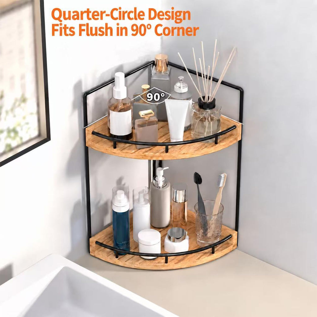 Corner Bathroom Counter Organizer,Vanity Countertop Storage Shelf