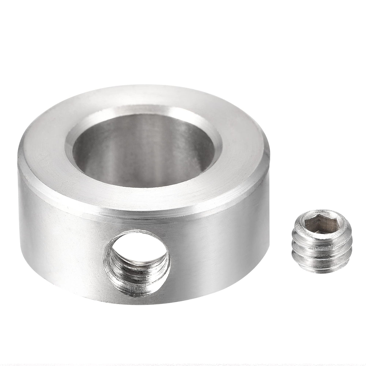uxcell Drill Stop 3/4" I.D. Stainless Steel for Set Screws Chuck Woodworking Drill Bits Depth Holder 2Pcs