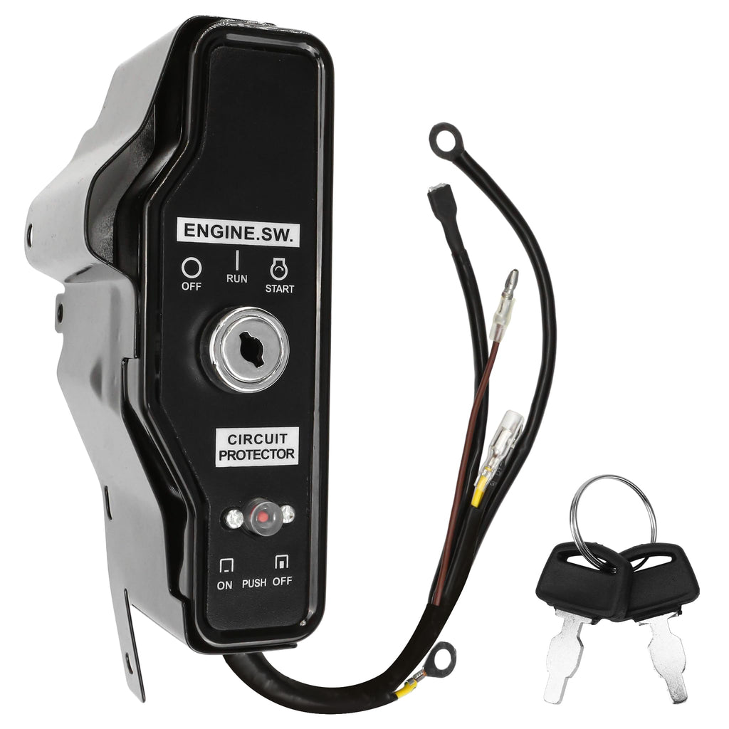 For Predator 420cc Ignition Switch Box, Fit for Harbor 30 Gallon Air Compressor, Compatible with Predator 13HP Engine 60340 60349 69736, Electric Start Control Replacement with 2 Keys