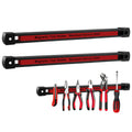 UEUNPBR Double Sided Magnetic Tool Holder, 12 Inch Heavy Duty Ultra Strong Magnetic Tool Bar, Wall Mount Magnetic Tool Strip for Garage, Workshop, Jobsite, Kitchen, Tool Organizer Storage (2 Pack)