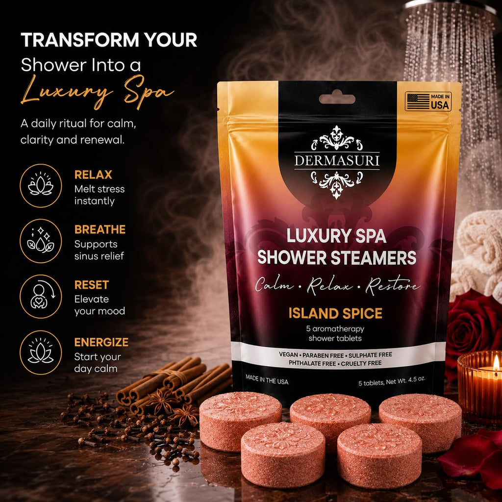 Shower Steamers Aromatherapy, Island Spice Shower Tablets