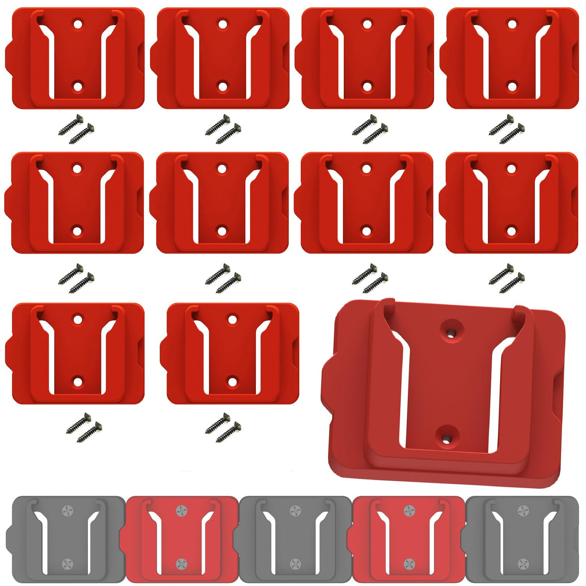 Battery Holder for Milwaukee 18 18V Battery, 10Packs