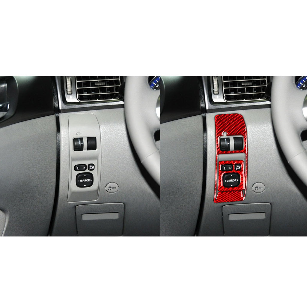 GDFJGD Headlight Switch Trim for Subaru Forester 2009-2013 Red Accessories