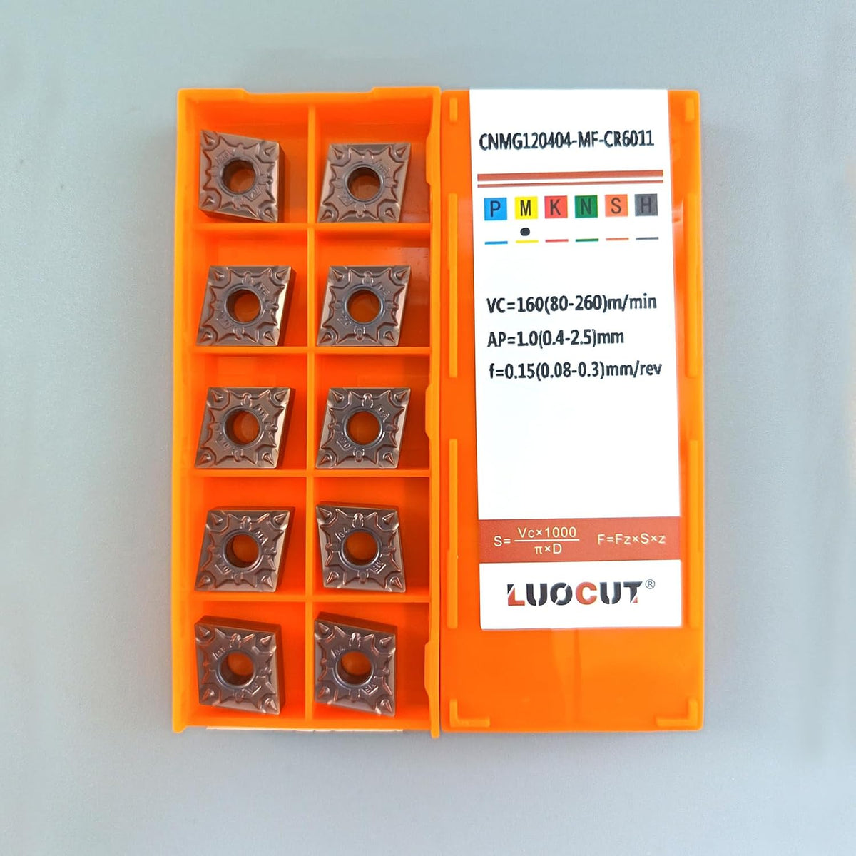 20PCS CNMG431 CNMG120404 Lathe Turning Inserts for Stainless Steel-CR6011