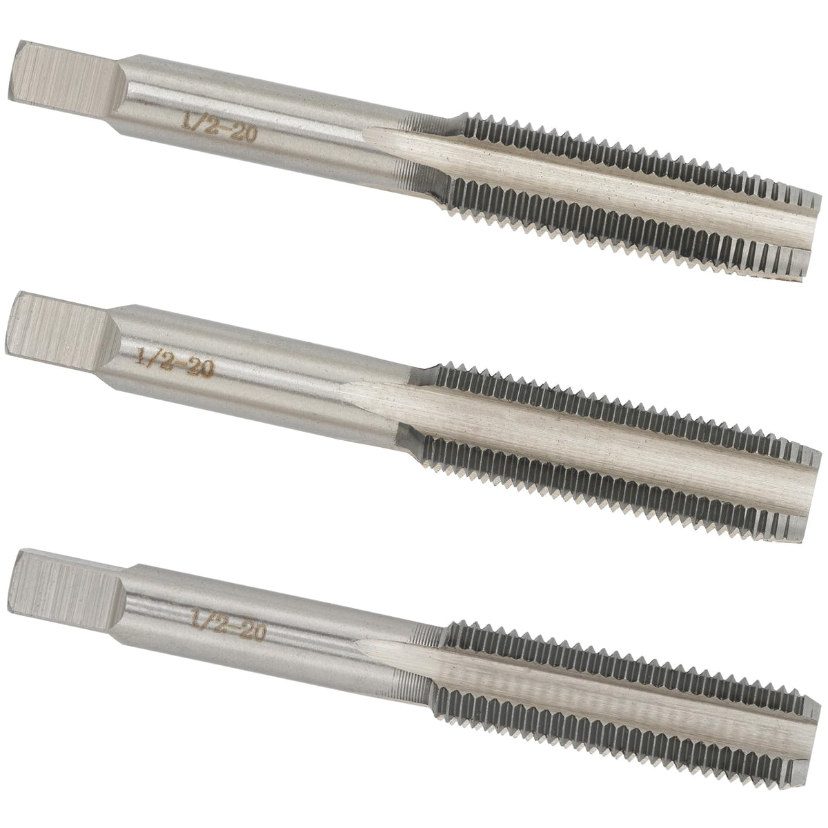 Aceteel 1/2-20 Hand Tap, Right Hand 1/2 x 20 Threading Hand Tap 1Pair
