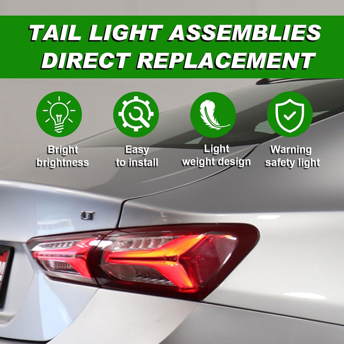 LED Outer Tail Light Compatible with Chevy Malibu 2019 2020 2021 2022