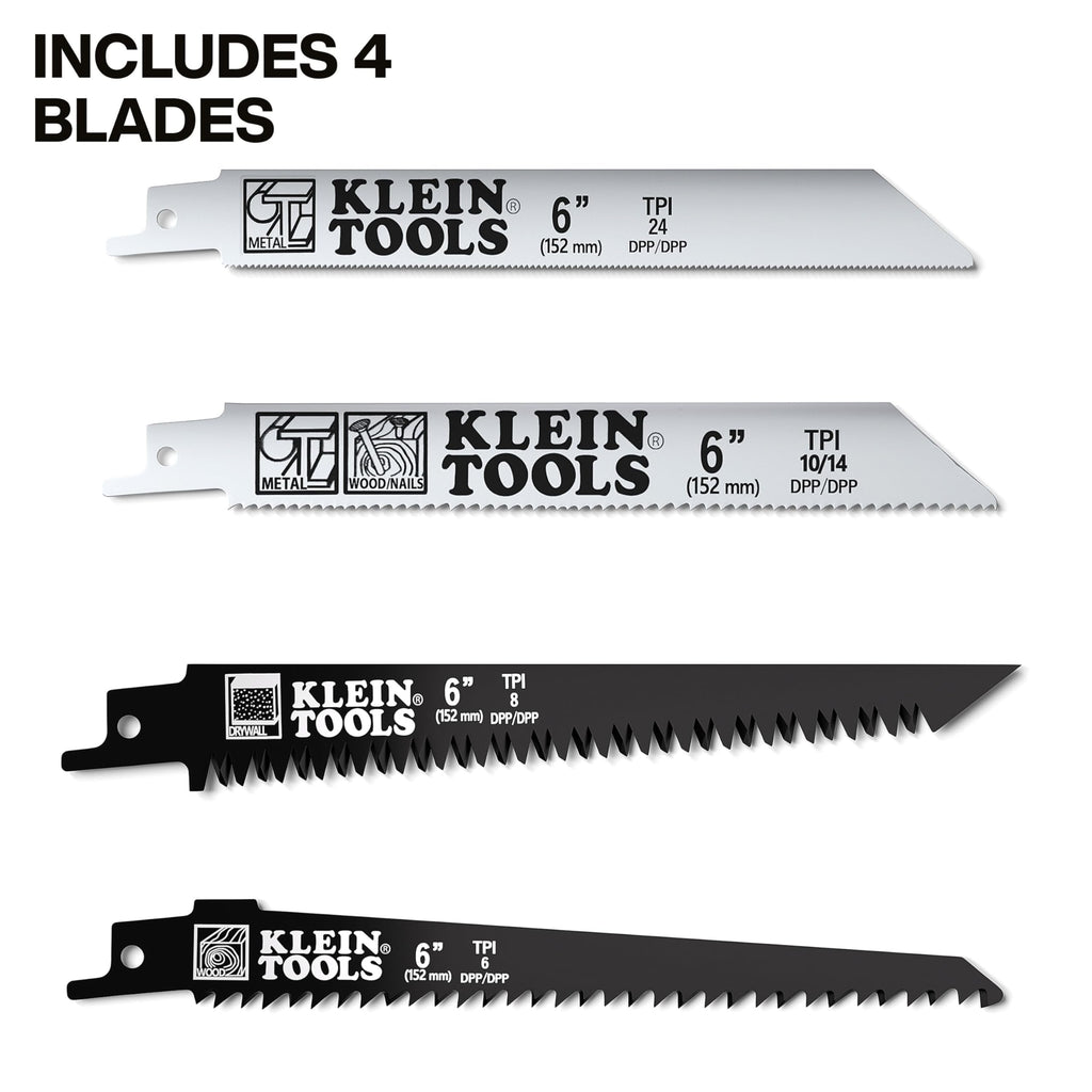 Klein Tools 31757 Folding Multi-Purpose Jab Saw, Multiple Blades Included