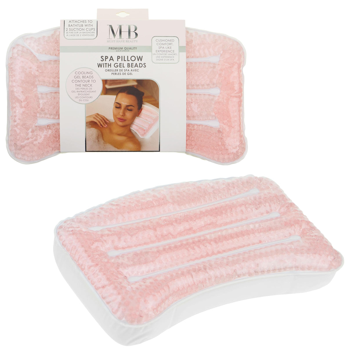 Glitter Gel Spa Pillow - Cooling Bathtub & Hot Tub Relaxation Cushion