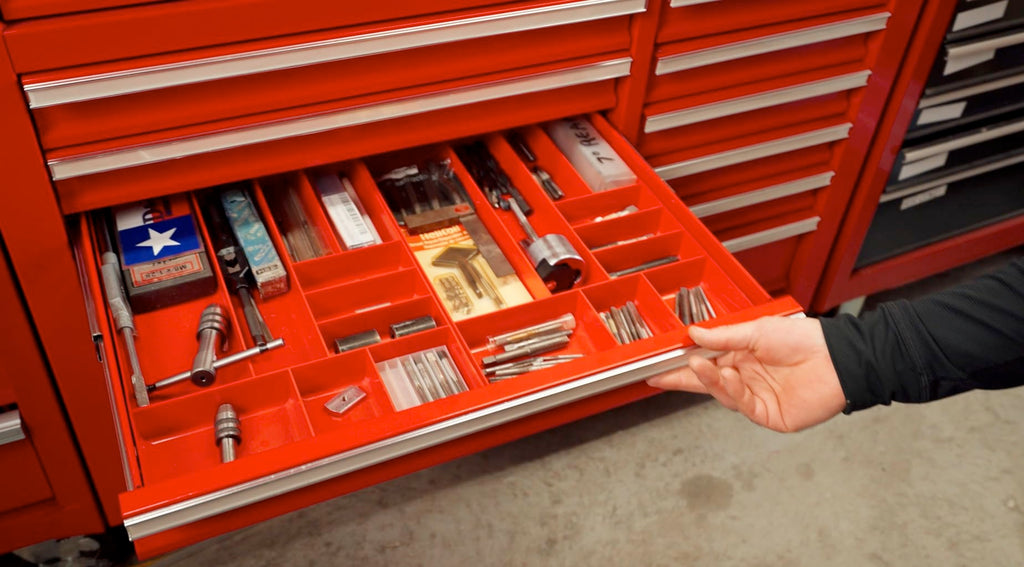 Ernst MFG 10 Compartment Drawer Organizer: Heavy Duty Stackable Tray for Automotive Tool Organization -Low Profile