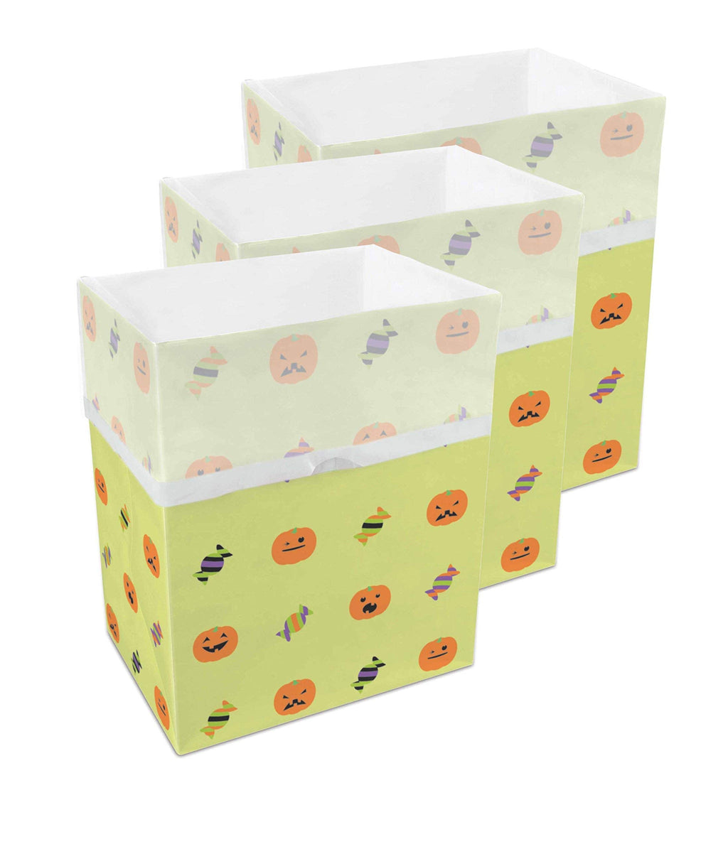 13 Gallon Disposable Pop-Up Trash Cans, 3-Pack (Halloween)