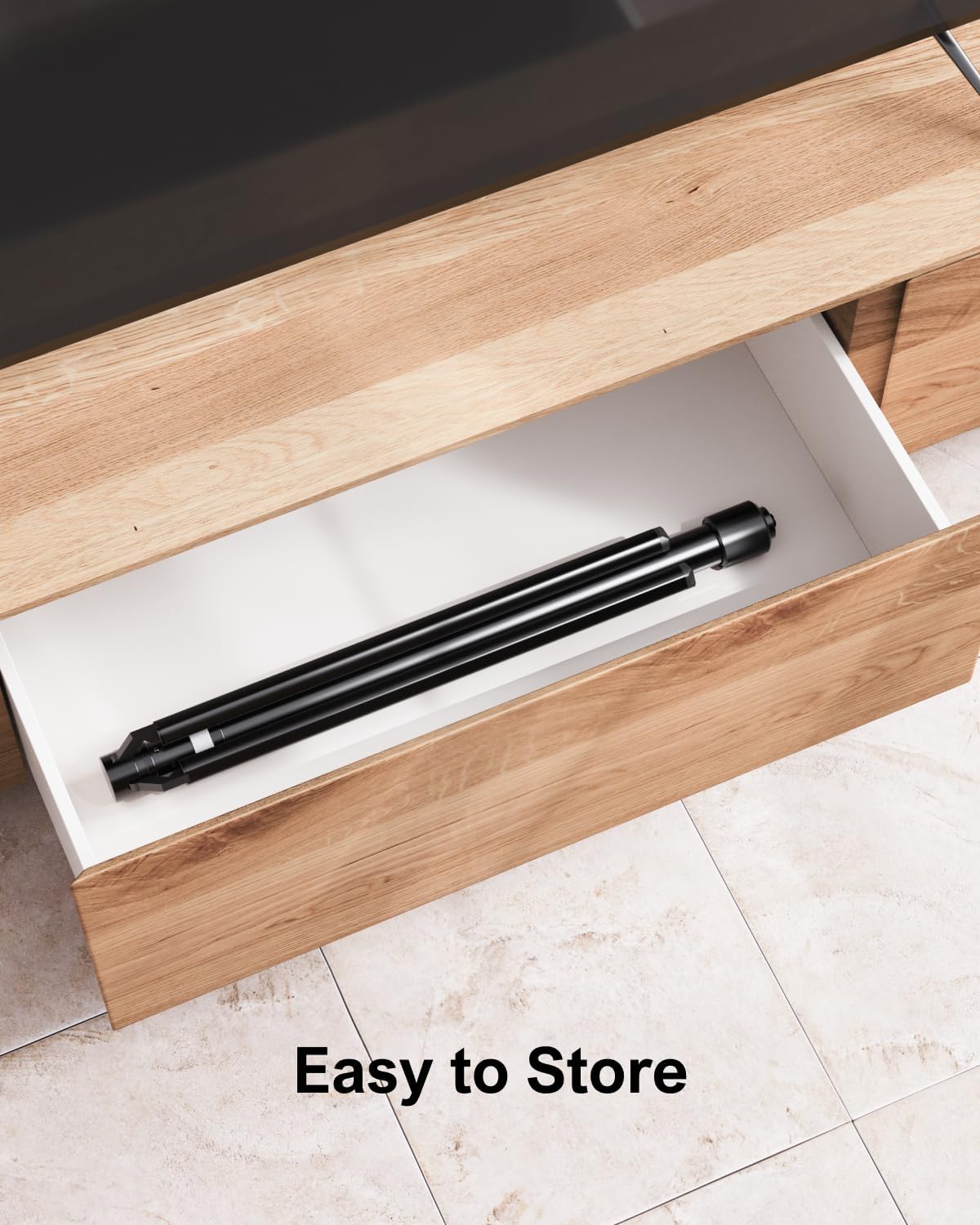 Speaker Stands Pair, Height Adjustable Speaker Stand, Extends 24.4" to 36.6", Holds 6.6 lbs, Compatible with VIZIO