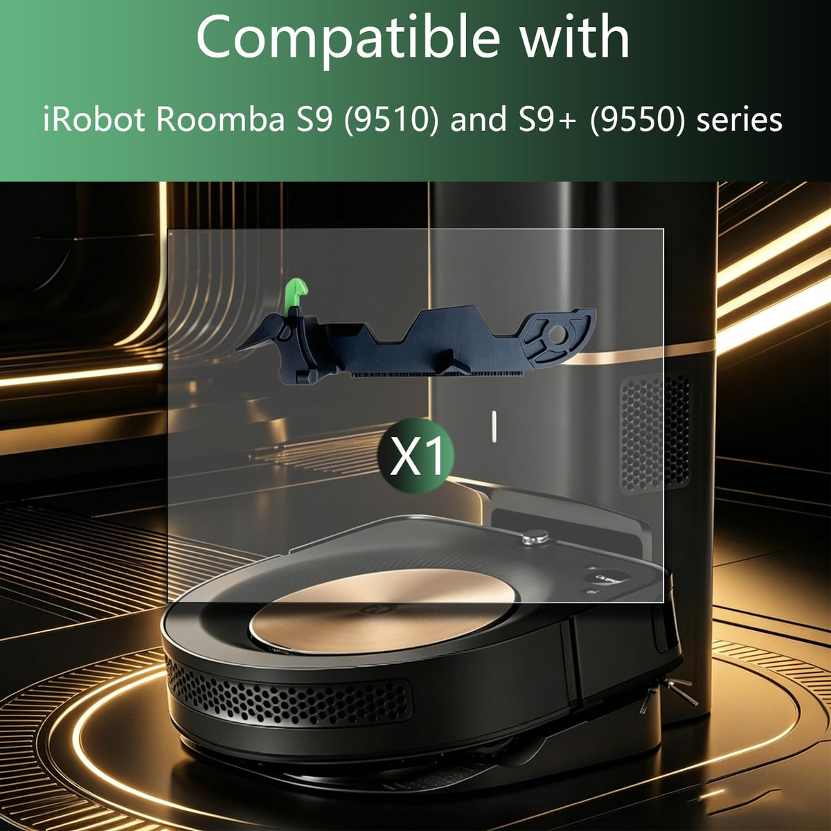 Curlingooㅤㅤ Cleaning Head Module Door Latch Compatible with IRobot Roomba S9 (9510) and S9+ (9550) series Vaccum Cleaner Replacement Part