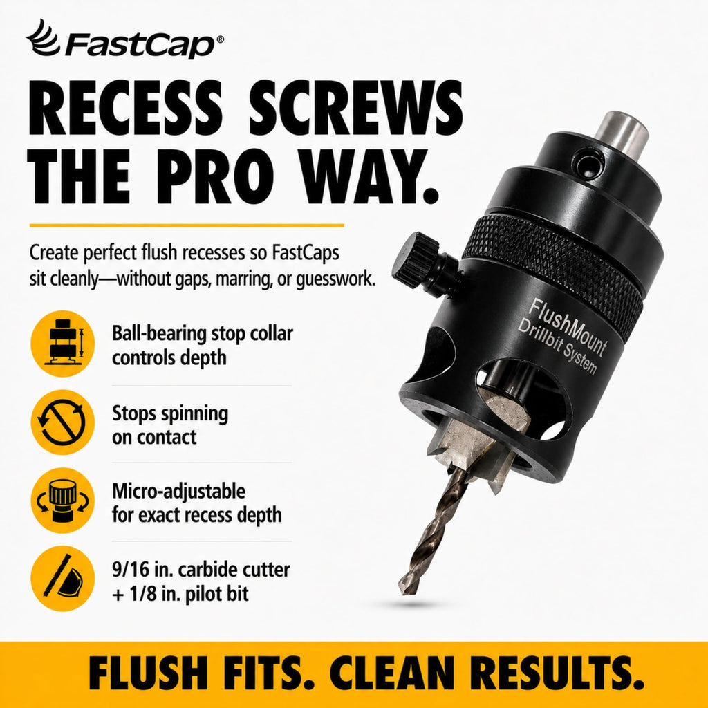 FastCap FlushMount Drill Bit System