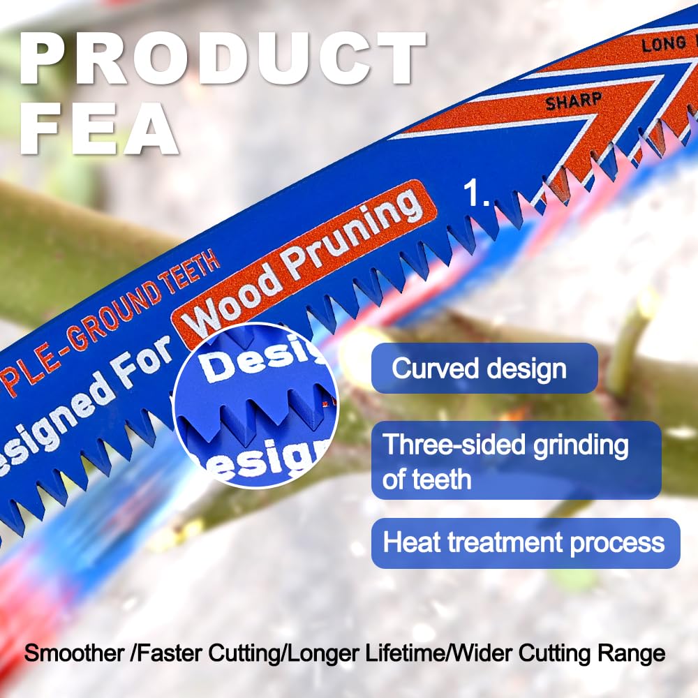 BRSCHNITT Arc Edge Reciprocating Saw Blades 15inch 6TPI for Pruning 3pcs
