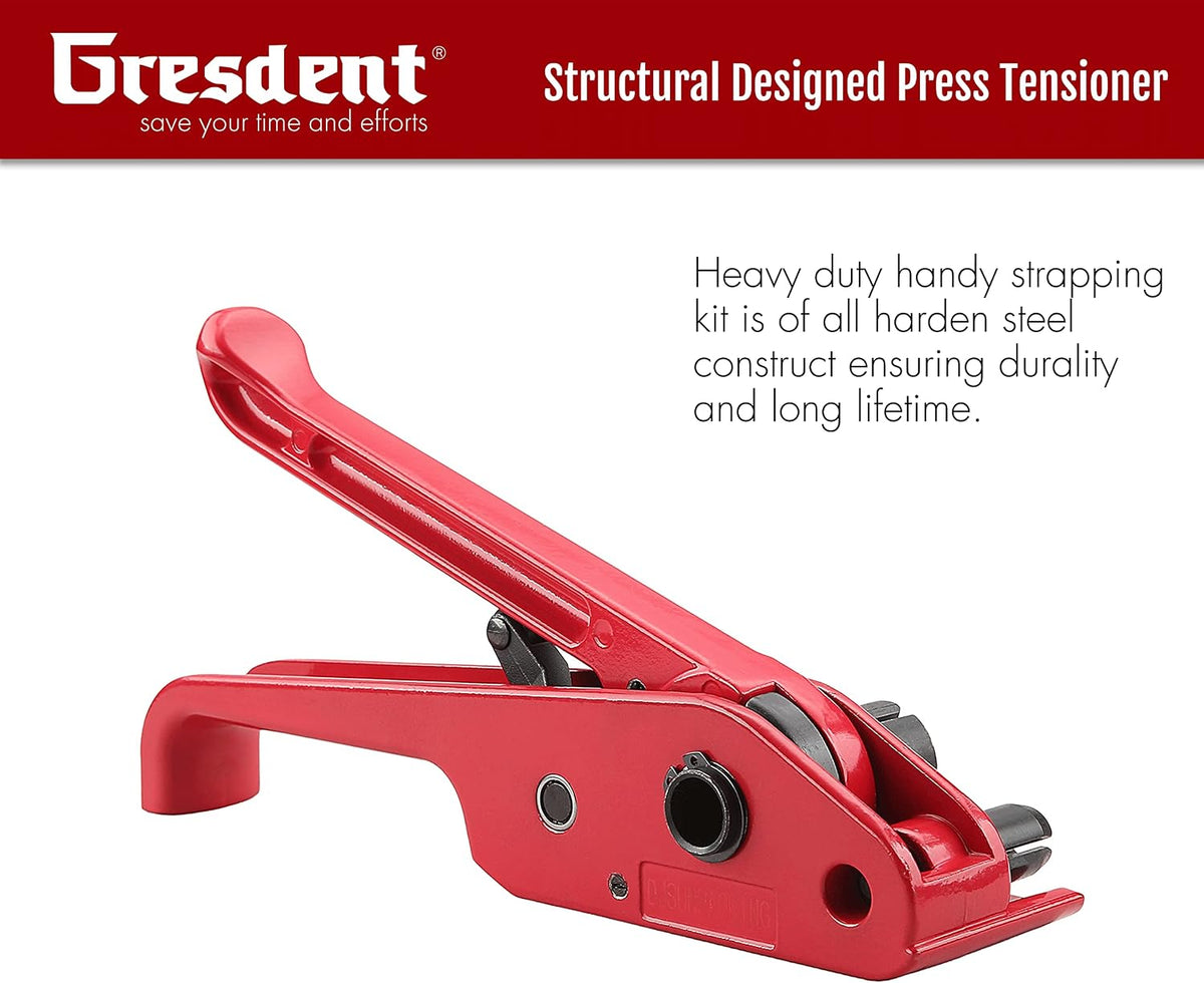 Poly Strapping Tensioner & Cutter Manual Banding Tools Windlass for 1/2" -3/4" Width Polyester Polyproplyn