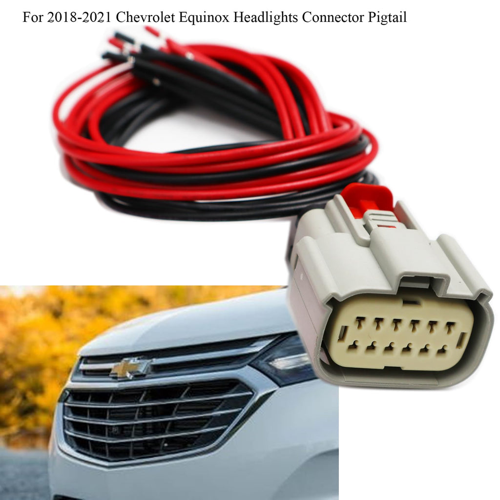 LIZAPUS Headlights Connector Compatible with Chevrolet Equinox 2018-2021