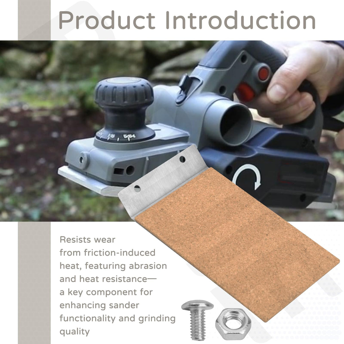 903400 Sander Replacement Cork Plate Compatible with Porter Cable
