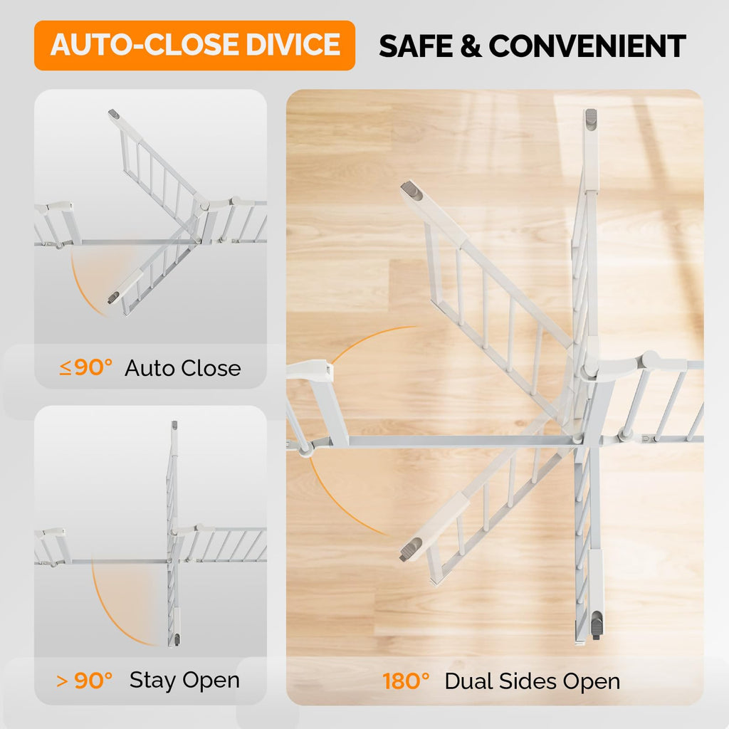 120" Wide 5-Panel Heavy-Duty Metal Fireplace Hearth & Christmas Tree Safety Fence Gate with Configurable Panels for Indoor Hearth, Stove & Holiday Tree Protection