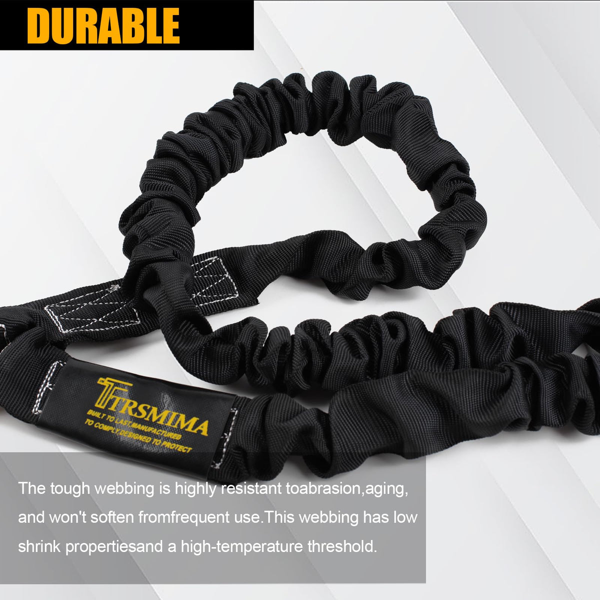 TRSMIMA Safety Harness Lanyard Retractable - Shock Absorbing Lanyard 6ft