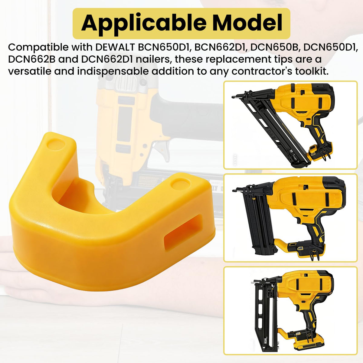 N490008 No Mar Tip for DEWALT 18GA Brad Nailers, 10 Pack