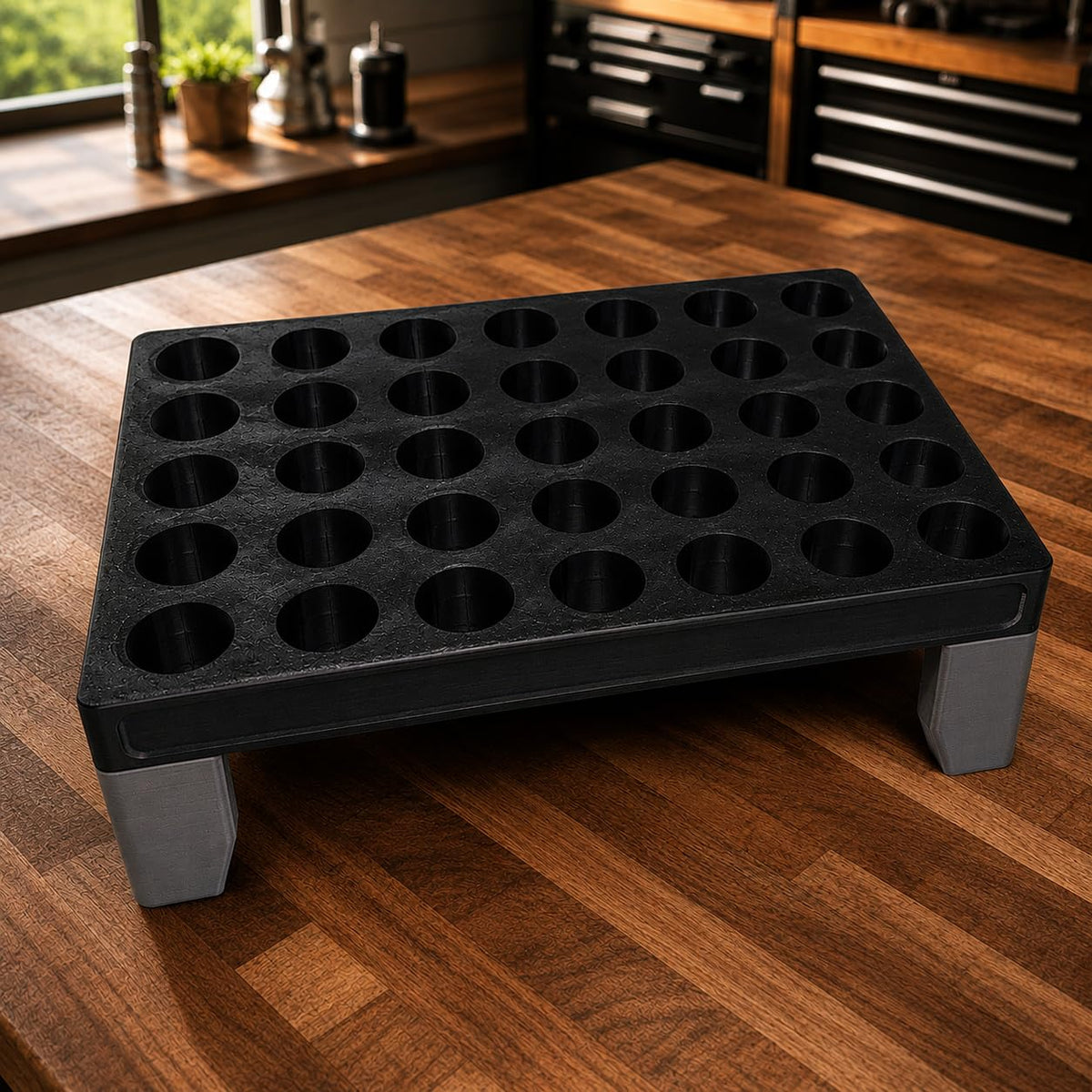 R8 Collet Organizer Tray CNC Machine Shop Storage Holder (R8 Holds 35)