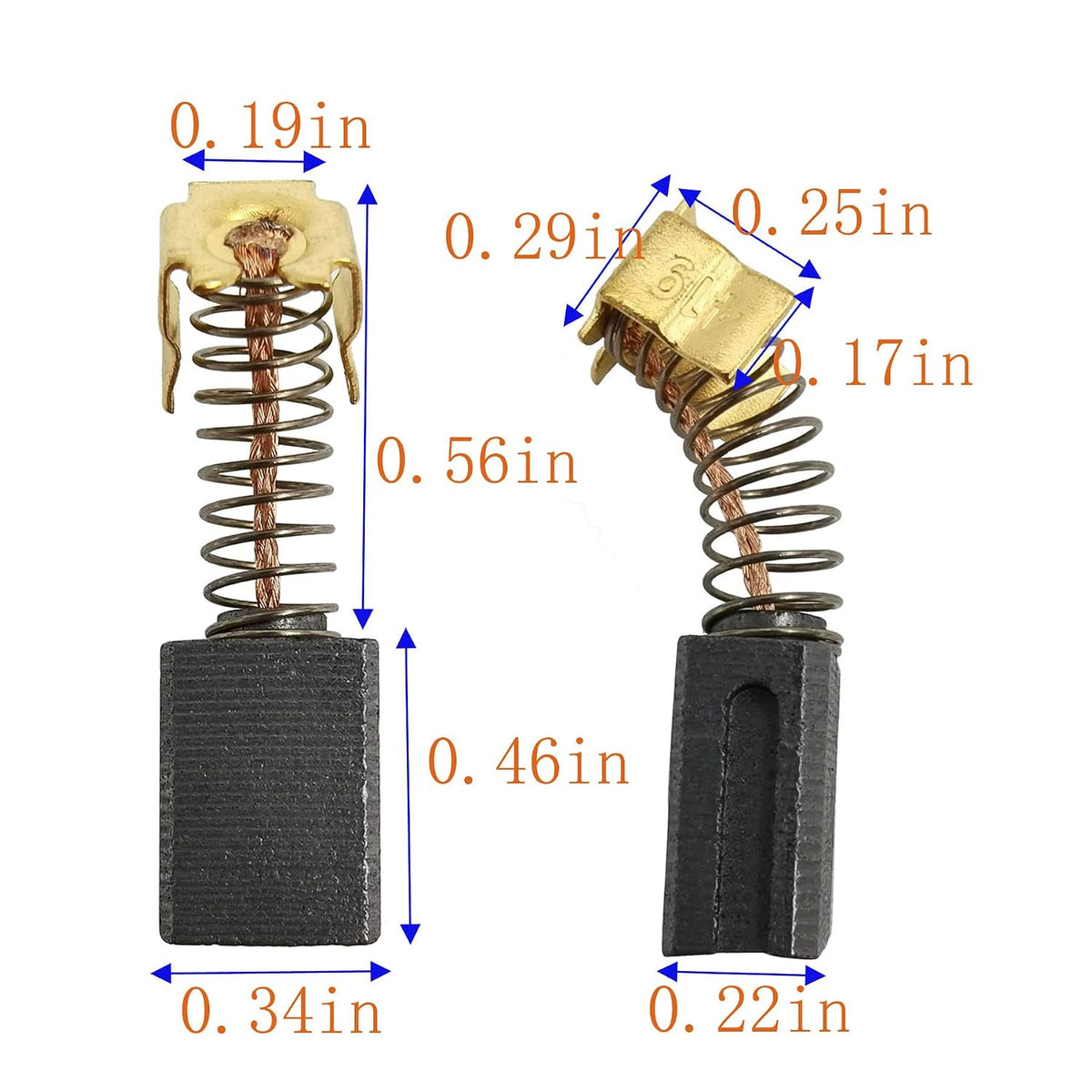 (2 Pair) CB407 Motor Carbon Brushes for Makita 91962-4 191927-6 195007-0